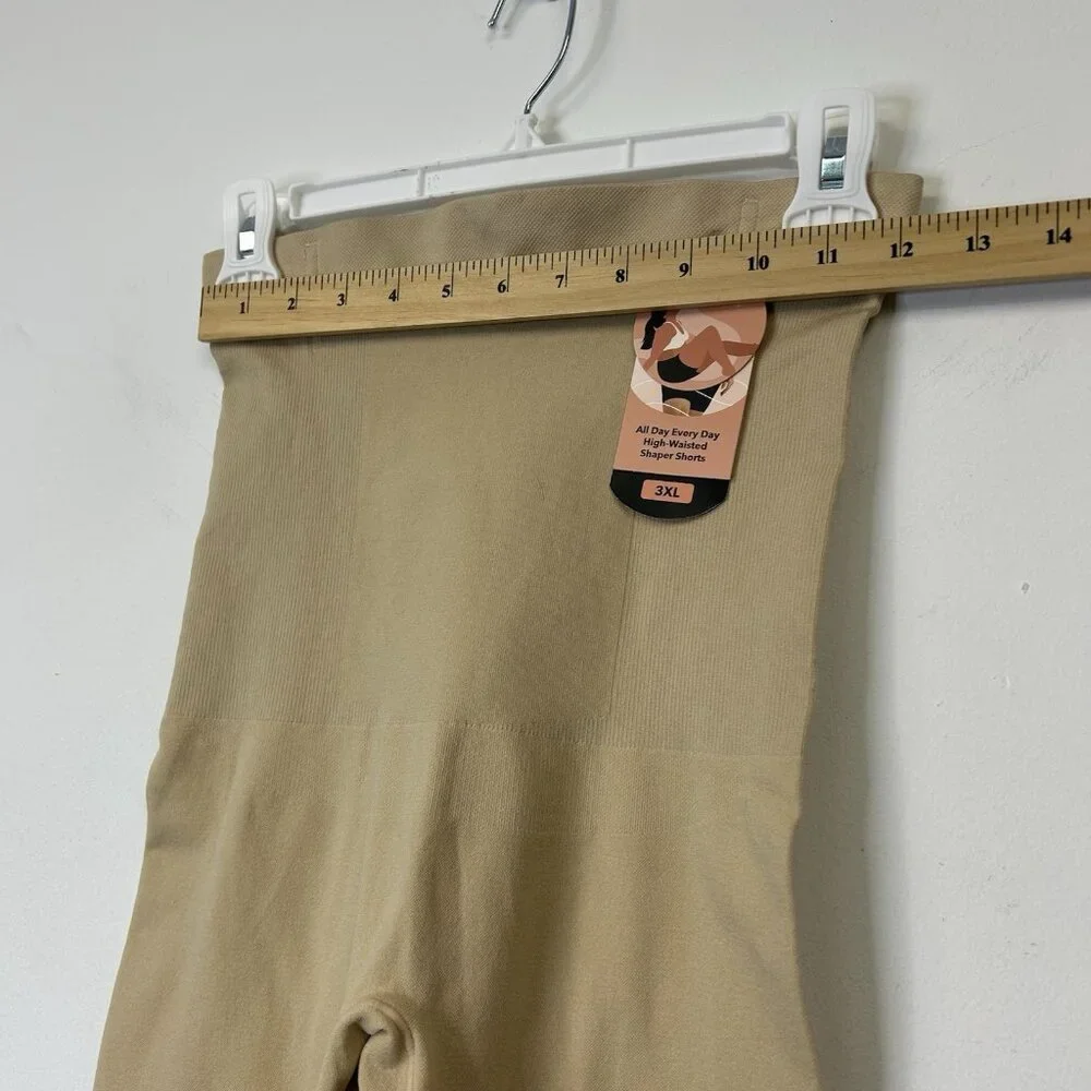 NEW Shapermint All Day Every Day High Waisted Shaper Shorts Size 3XL‎ Beige